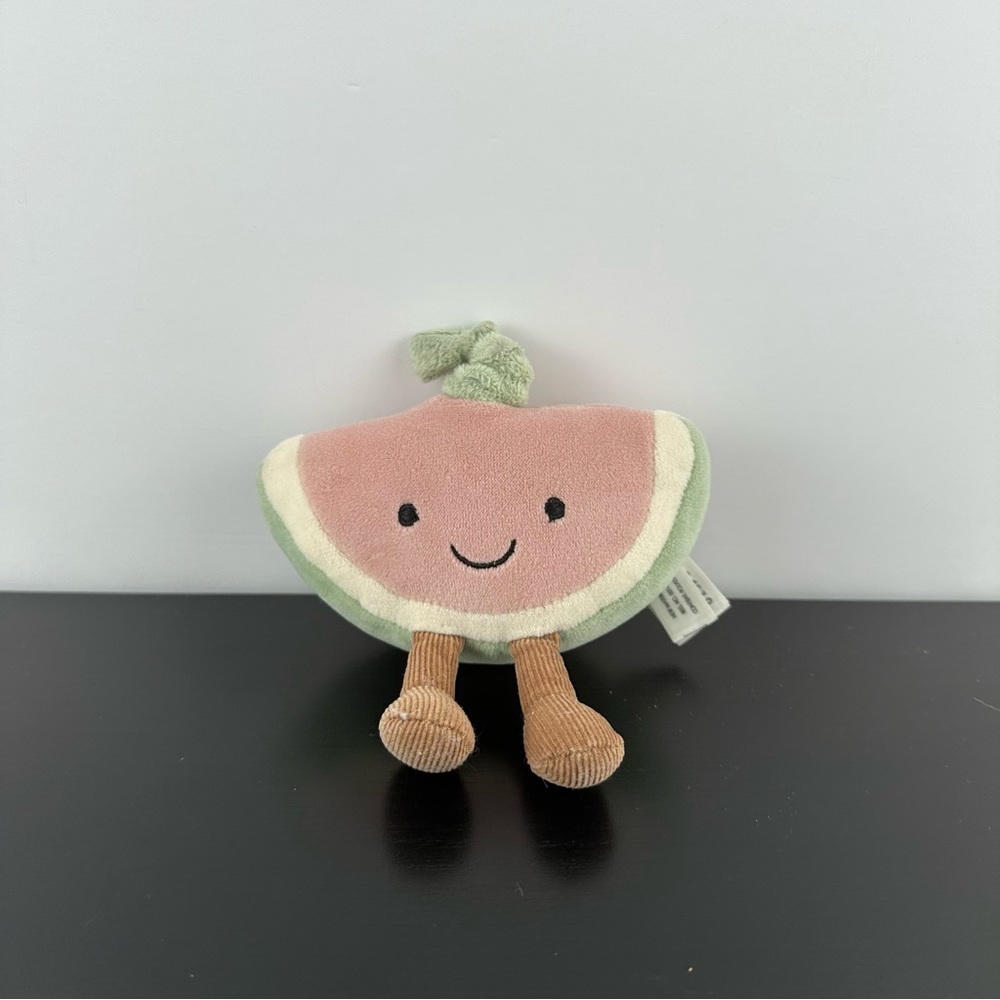 Jellycat Jitter Watermelon Baby Toy Vibrates Amuseables RARE Small Plush